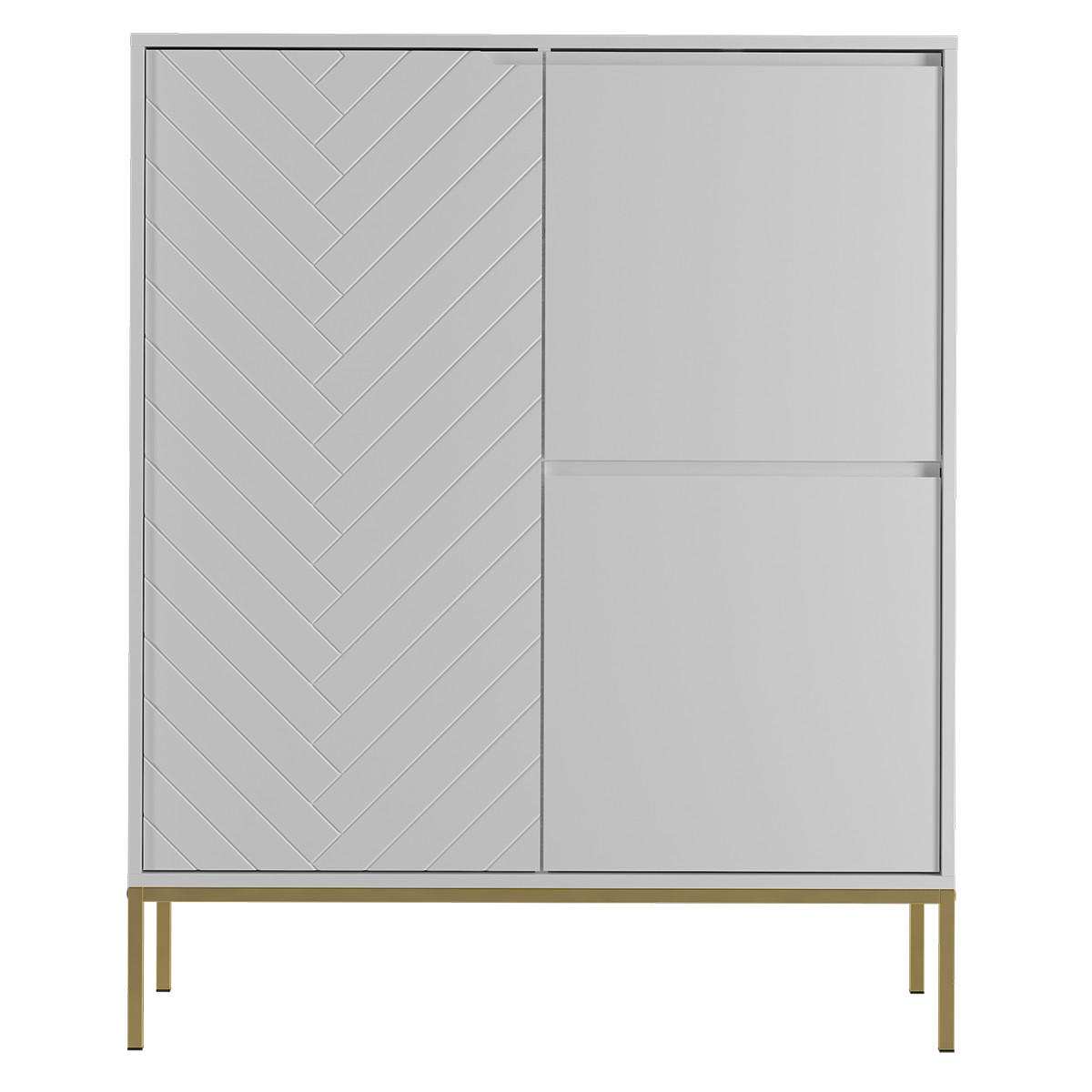 SIDEBOARD Daria Weiß - Weiß, Holzwerkstoff (102/145/39cm) - Petits-meubles