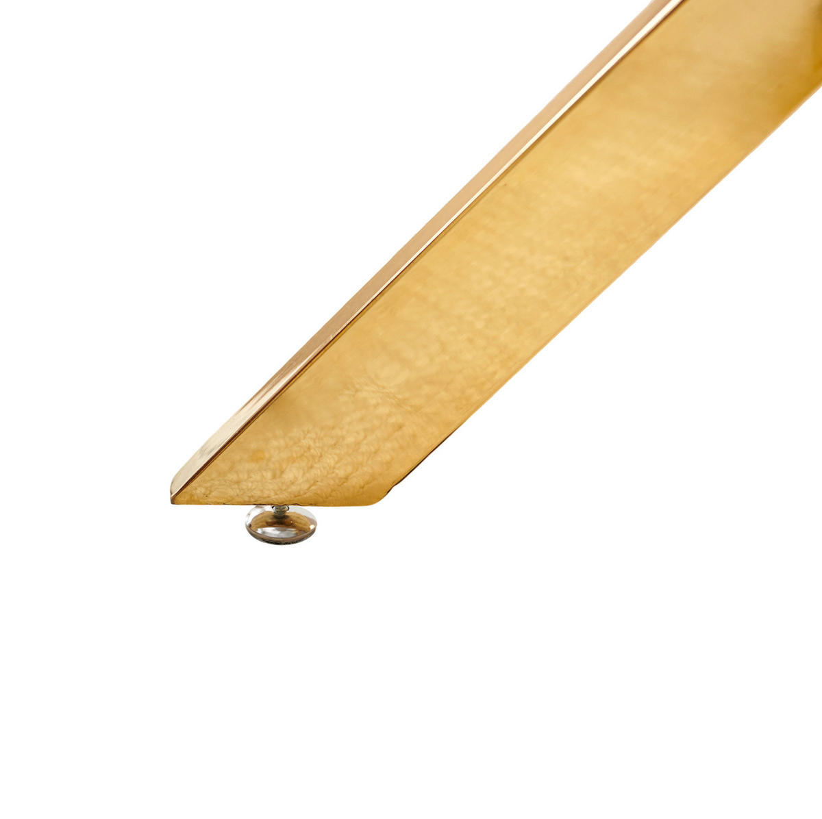 ESSTISCH aus Glas und Metall 80x80x75 cm Gold rund mit stabilem Kreuzgestell und pflegeleichter Oberfläche - Goldfarben, Metall (80/80/75cm) - Modfu
