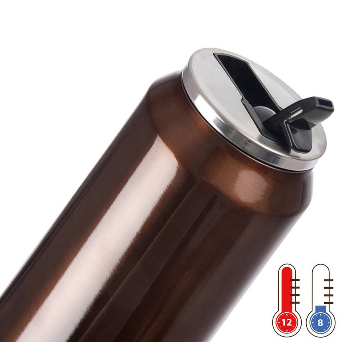 THERMOBECHER Dose Metallic 700 ml Kupfer - Kupferfarben, Metall (0.7L) - Orion 
