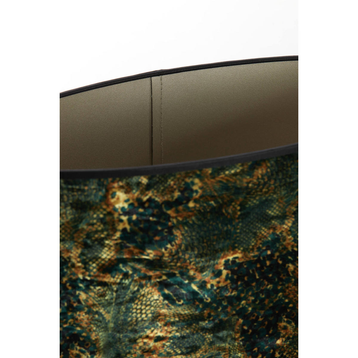 LAMPENSCHIRM KEYON 45x21x22 cm, oval, Grün - Grün, Textil (45/21/22cm) - Light & Living