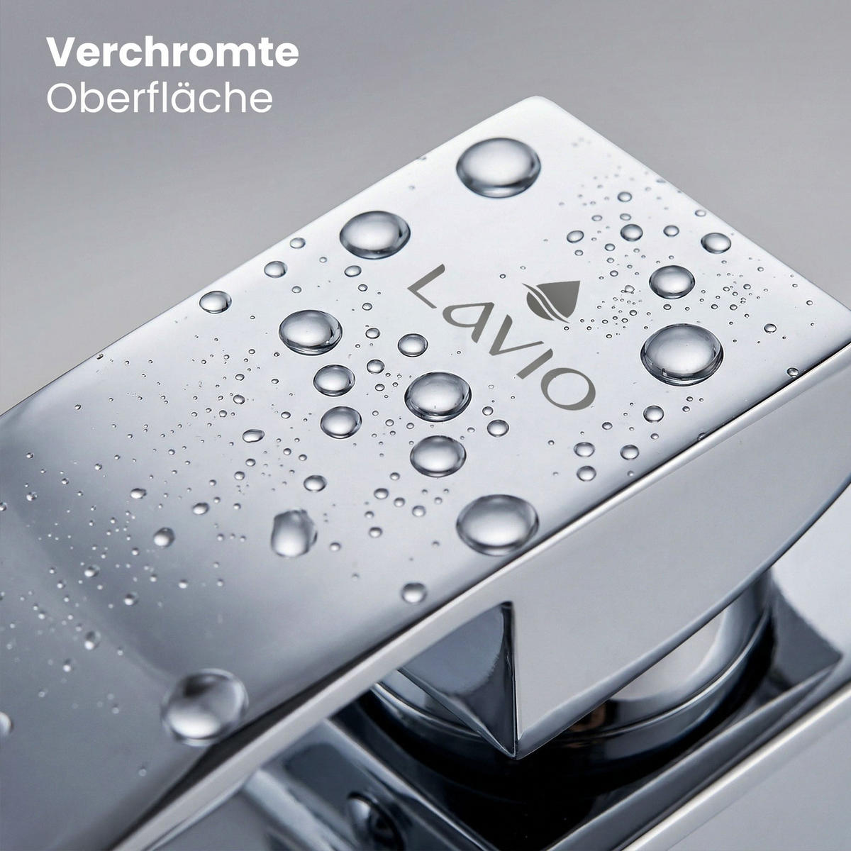 WASCHTISCHARMATUR Evio - Chrom Silber - Silberfarben, Keramik/Metall (5/30/10.5cm) - Akord