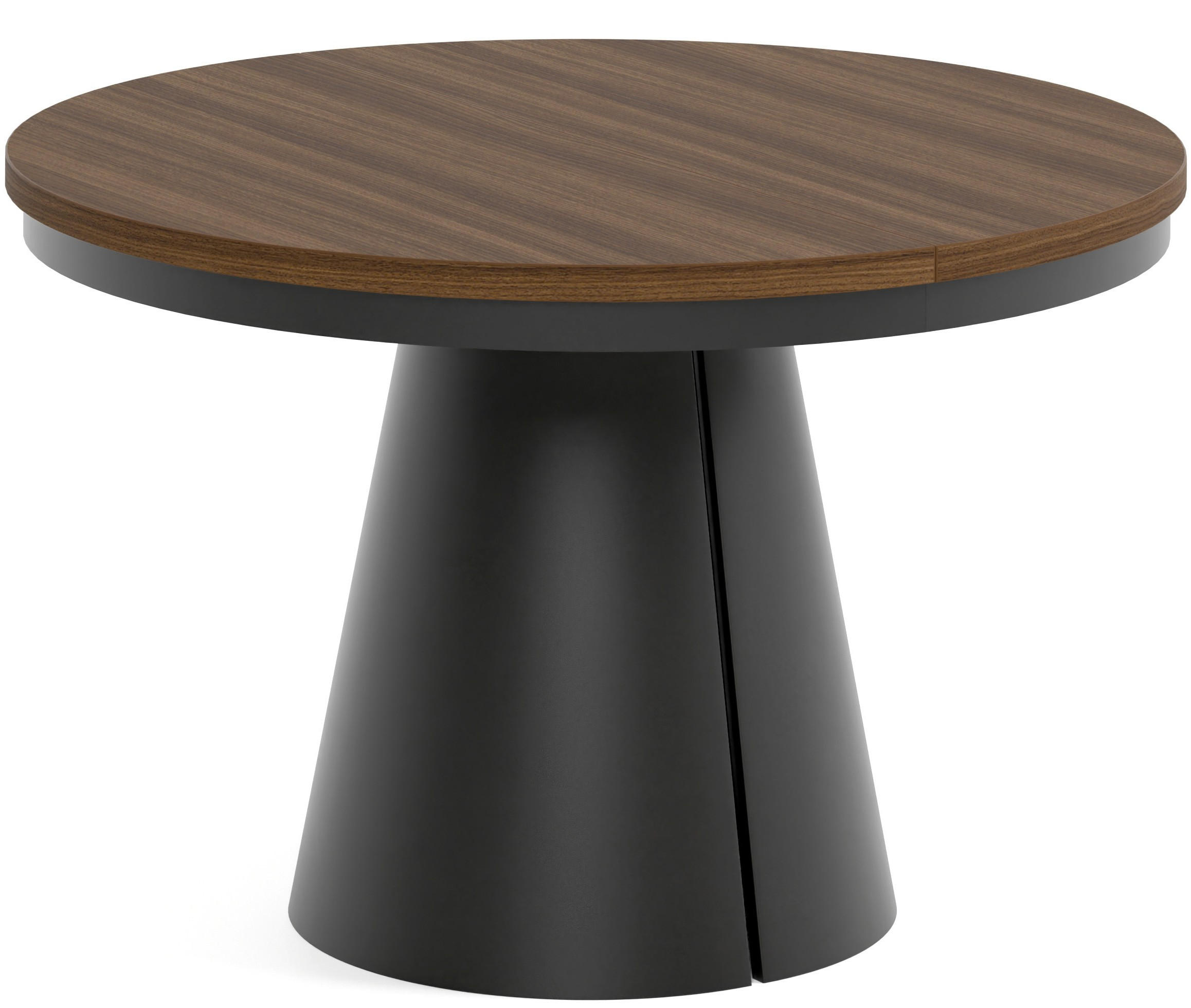 TISCH Schwarz ALMA Ausziehbar 120/196 cm - Walnussfarben/Schwarz, Holzwerkstoff (2/120/76cm) - Sepro Meble