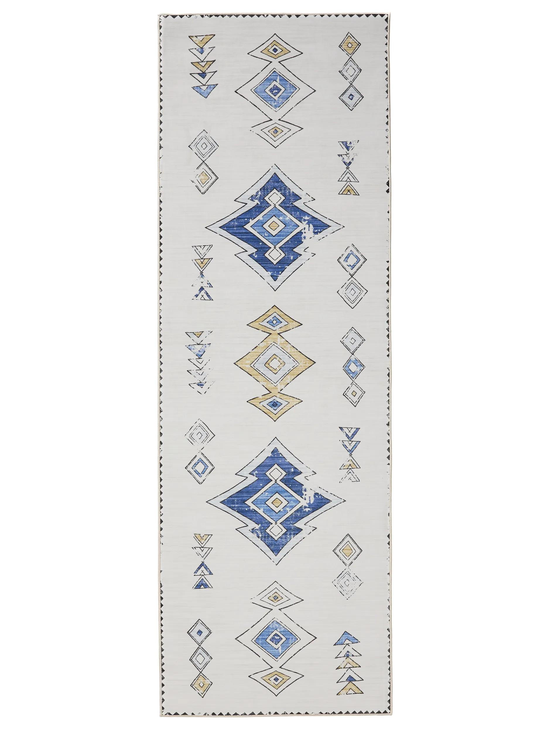 VINTAGE-LÄUFER George waschbar 80x240 cm - Beige/Multicolor, Kunststoff (80/240cm) - benuta