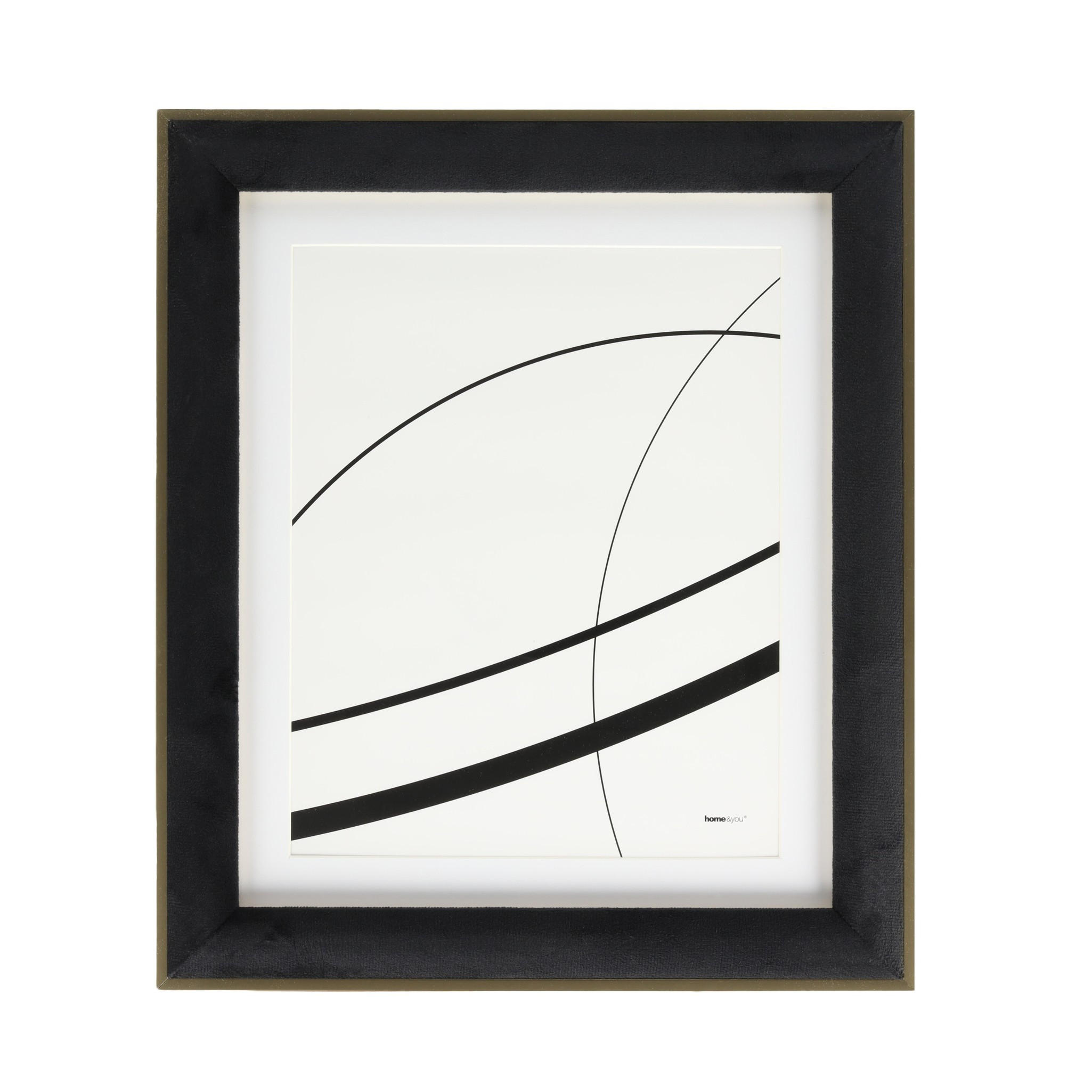RAHMEN Veloriso - Schwarz, Kunststoff (2/36/31cm) - home&you