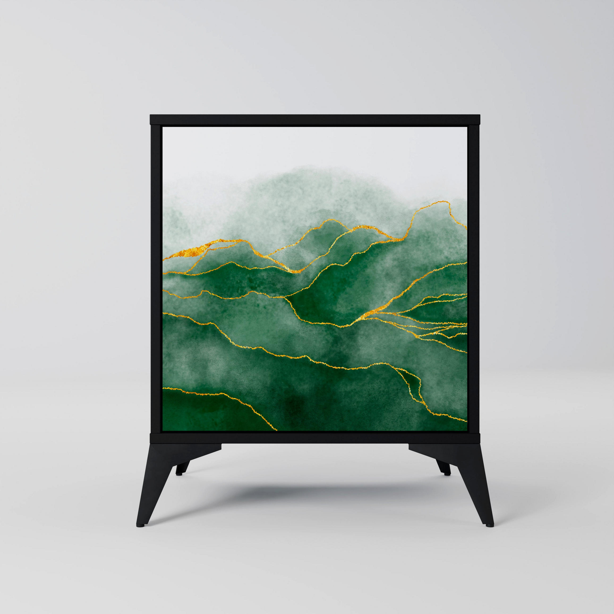 SpaceRebels Sideboard Schwarz 57.5x70.5x42 cm