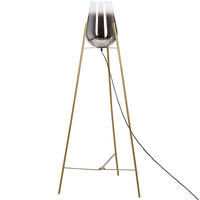 STEHLAMPE Mena 55/55/133 cm - Goldfarben, Metall (55/55/133cm) - Beliani