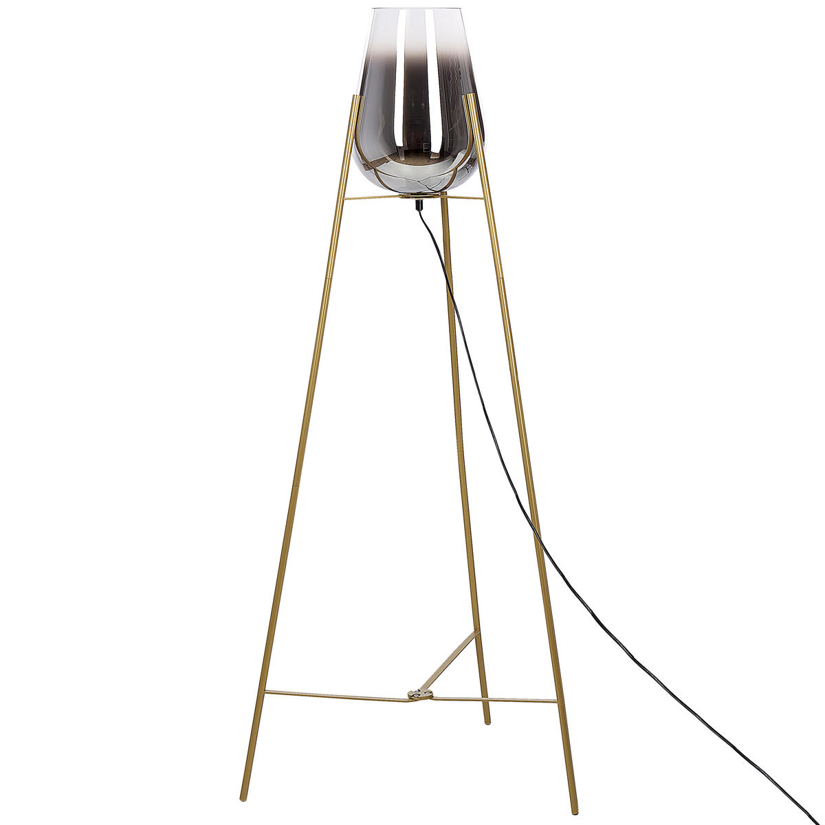 STEHLAMPE Mena 55/55/133 cm - Goldfarben, Metall (55/55/133cm) - Beliani