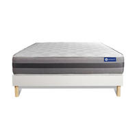 BETT Actimemo relax Memory-Schaum 180 x 220 cm h2 - Kit Bettgestell Weiß - Beige/Weiß, Karton/Holz (180/220cm) - ACTISOM