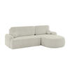ECKSOFA mit Schlaffunktion und Bettkasten LIRA-L - 264x172x89 Hellgrau - Hellgrau, Holzwerkstoff/Textil (172/264cm) - ALTDECOR