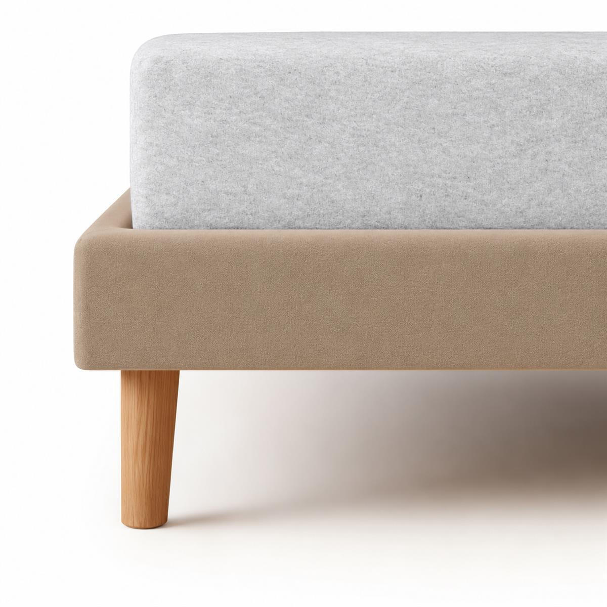 BIBER-SPANNBETTLAKEN 90x200 - 100x200 cm Made in Germany! Warme Winter Flanell Bettlaken aus 100% Baumwolle, Spannbetttuch Weißgrau - Creme, Textil (90/200cm) - Carpe Sonno
