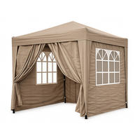 FALTPAVILLON 2x2m Graubeige - Beige, Metall (200/245/200cm) - QUICK STAR