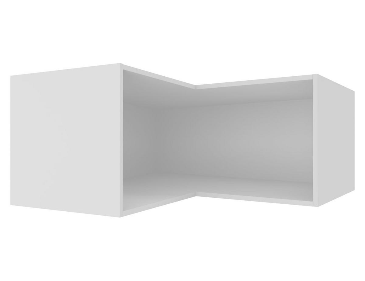 ECK-AUFSATZSCHRANK Essen W14/90/36 Schwarz Hochglanz / Weiß Matt 90 / 90 / 36cm - Schwarz Hochglanz/Schwarz, Holz/Holzwerkstoff (90/36/90cm) - Feldmann-Wohnen