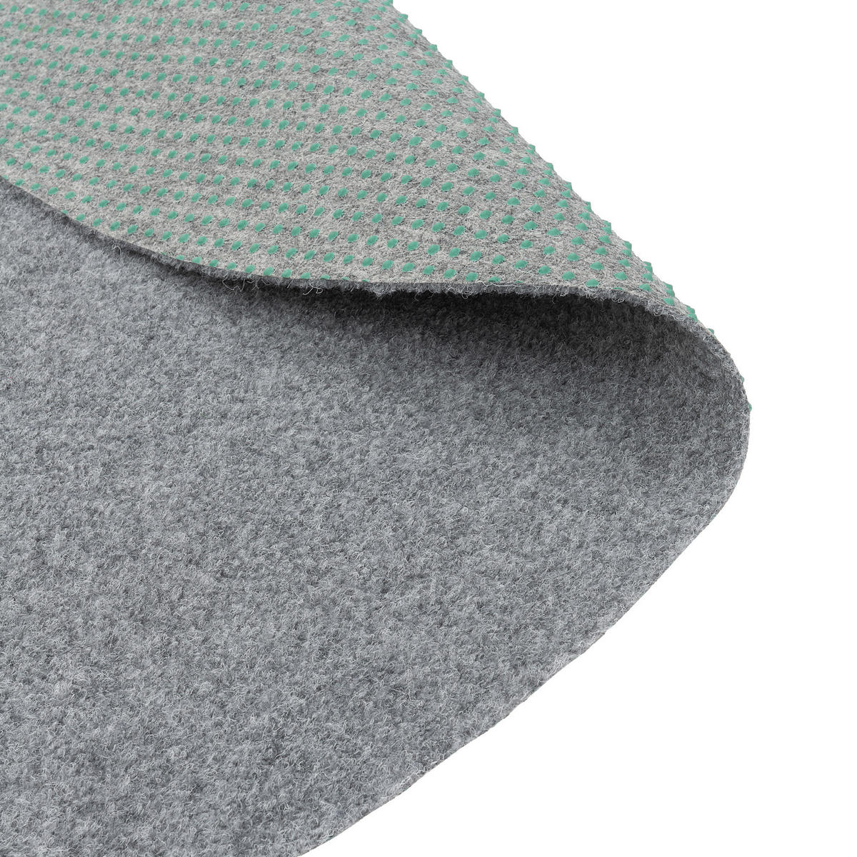 KUNSTRASEN RASENTEPPICH MIT NOPPEN KINGSTON RUND - Grau, Textil (100/100cm) - Snapstyle