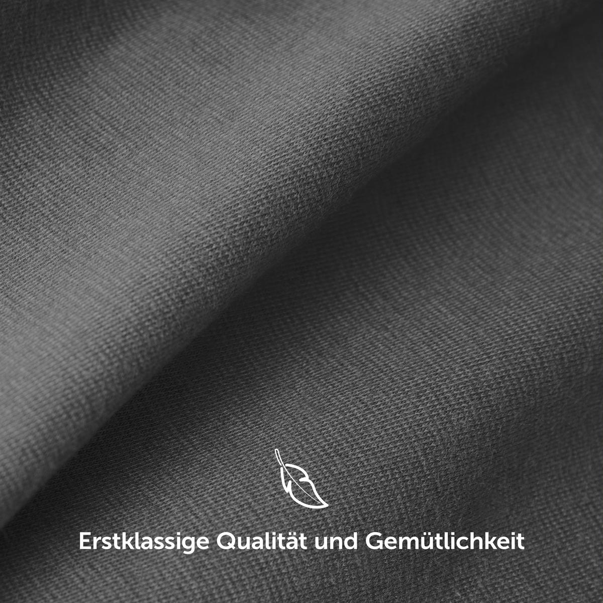 SPANNBETTLAKEN 180/220 cm Grau - Grau, Textil (180/220cm) - Blumtal