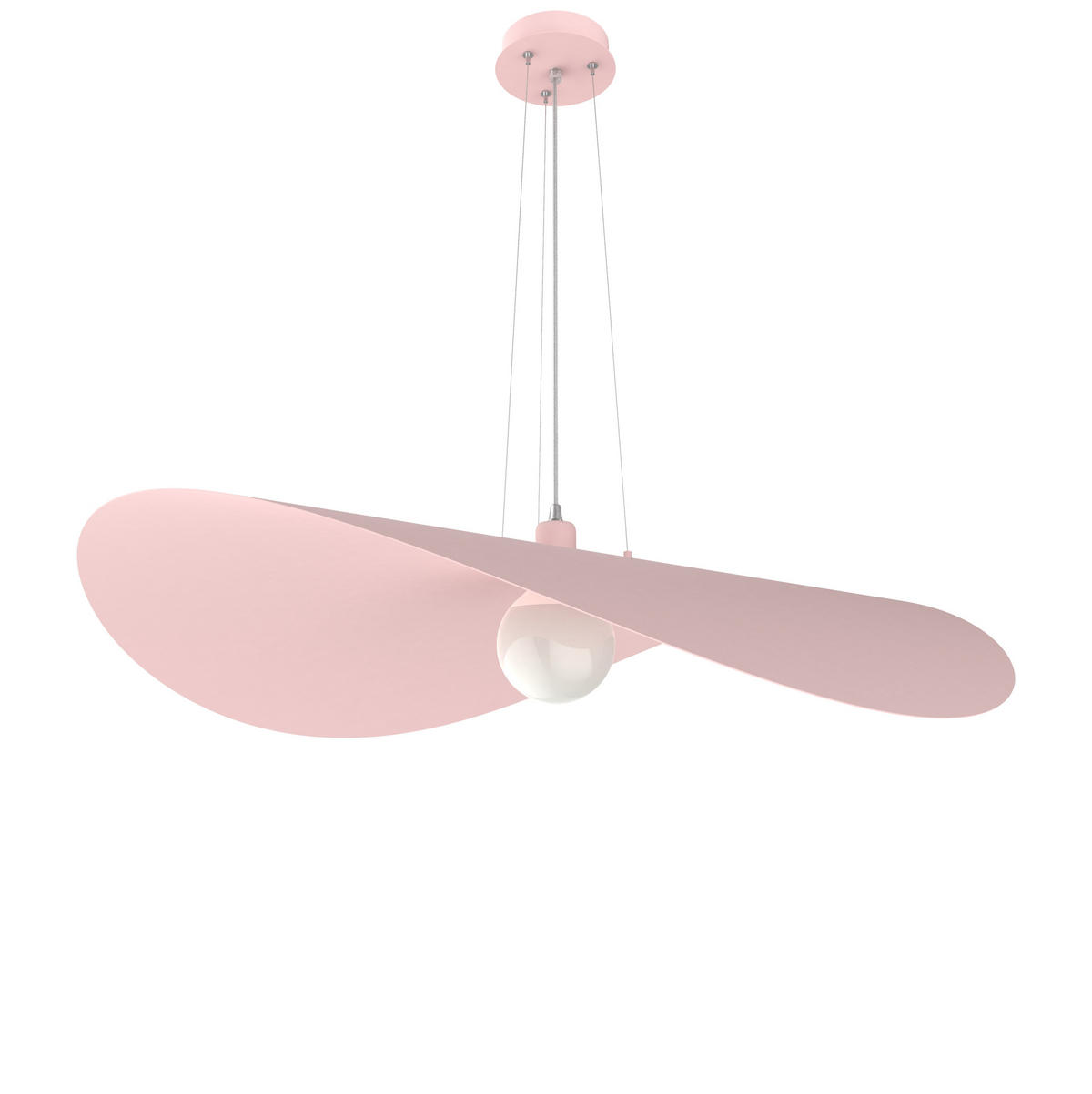 HÄNGELEUCHTE - Pink, Metall (90/90/120cm) - Lumicom