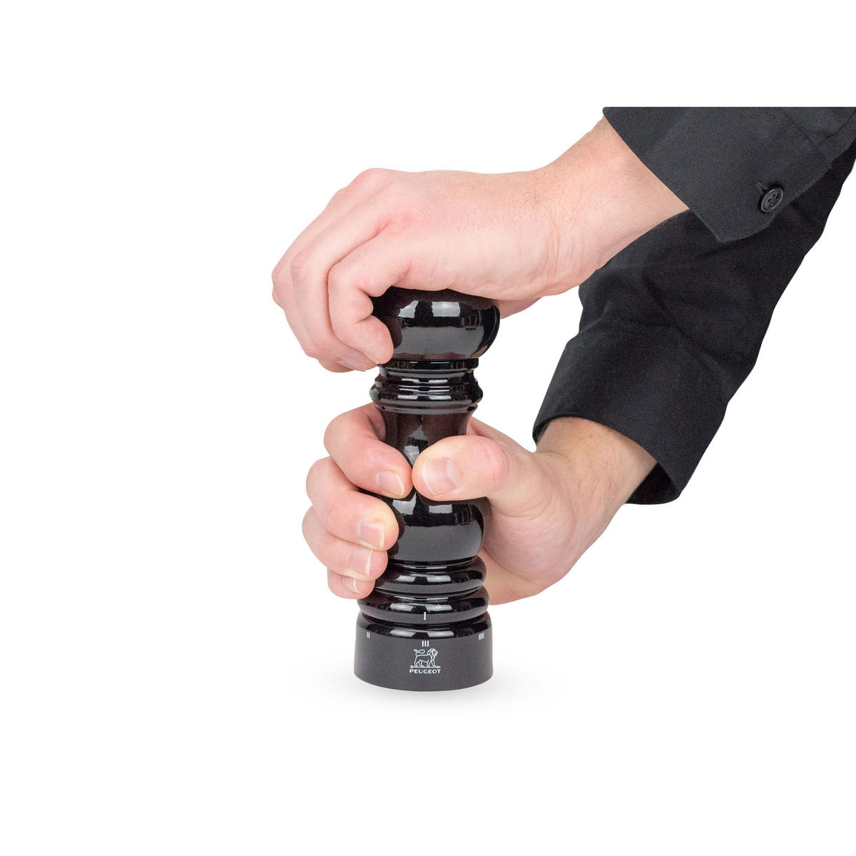 SALZMÜHLE Paris uSelect 18cm Buchenholz Schwarz Stahlmahlwerk - Schwarz, Holz (5.9/18/5.9cm) - PEUGEOT