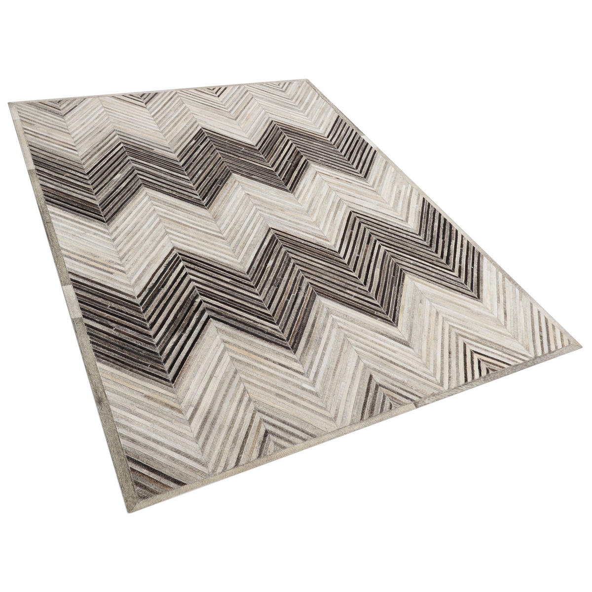 KURZFLOR-TEPPICH Aytepe 230/160 cm - Grau, Fell (160/230cm) - Beliani