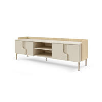 TV-LOWBOARD PAURO 10 160/51/42 cm in Eiche Mavelie / Macadamia - Eichefarben/Beige, Holzwerkstoff (160/51/42cm) - Deine Möbel 24