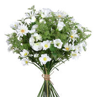 KÜNSTLICHER Blumenstrauß - Idefix 46 cm - Weiß, Kunststoff (46cm) - aplanta