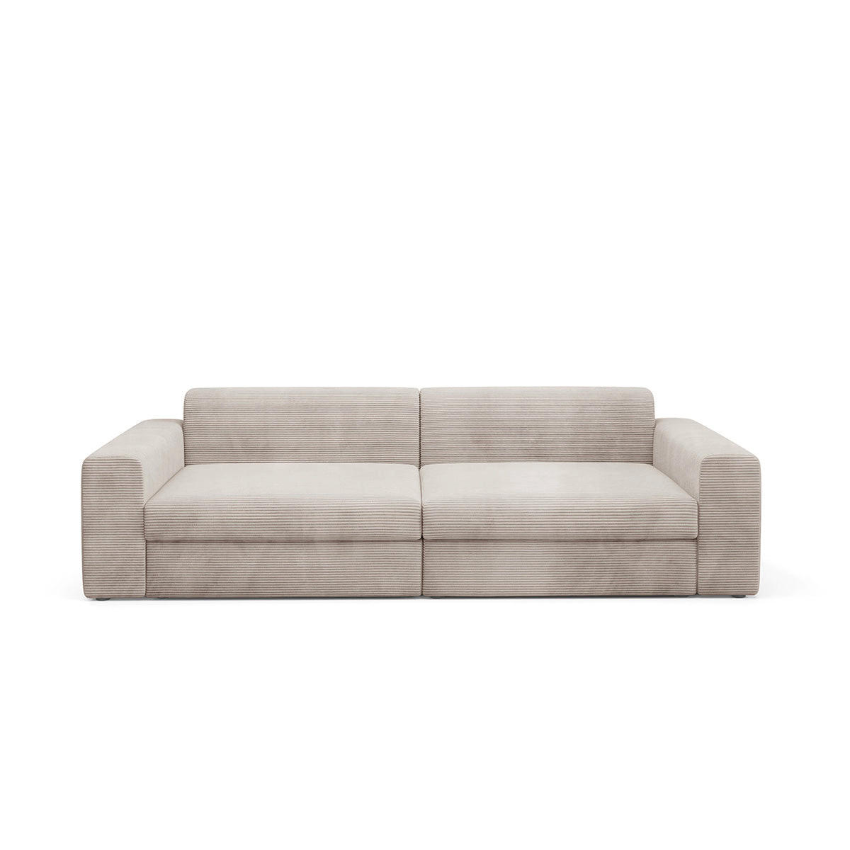 SOFA Paola 3 Sitzplätze Taupe - Taupe, Holz (272/86/120cm) - Petits-meubles