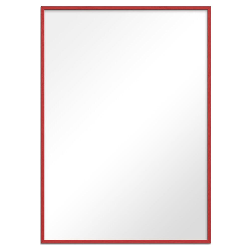 SPIEGEL - Rotes Holz - Rot, Holz/Papier (15/21/2cm) - Poster&Frame