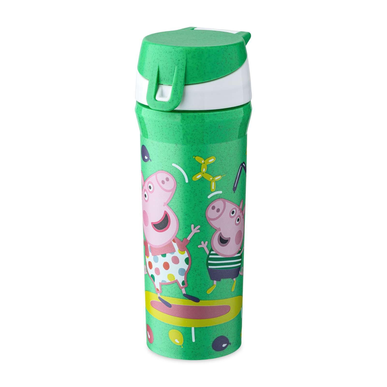 TRINKFLASCHE Peppa Pig Pop 500 ml - Grün, Kunststoff (500L)