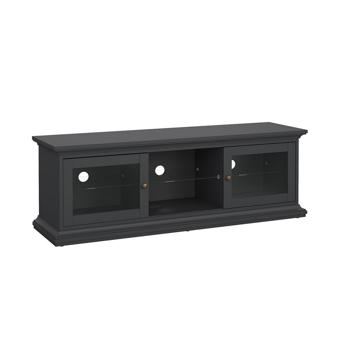 TV-ELEMENT Venedig Dunkelgrau 150/42/51 cm - Dunkelgrau, Holzwerkstoff (150/51/42cm) - ebuy24