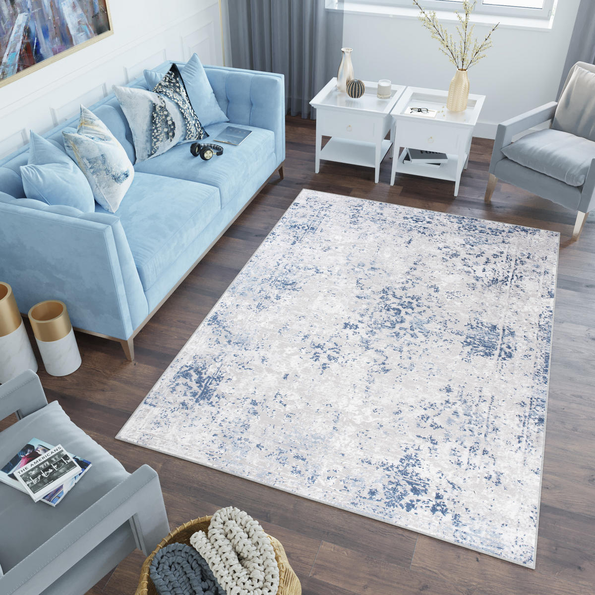 TEPPICH SKY Grau 180/250 cm - Grau, Kunststoff (180/250cm) - Tapiso