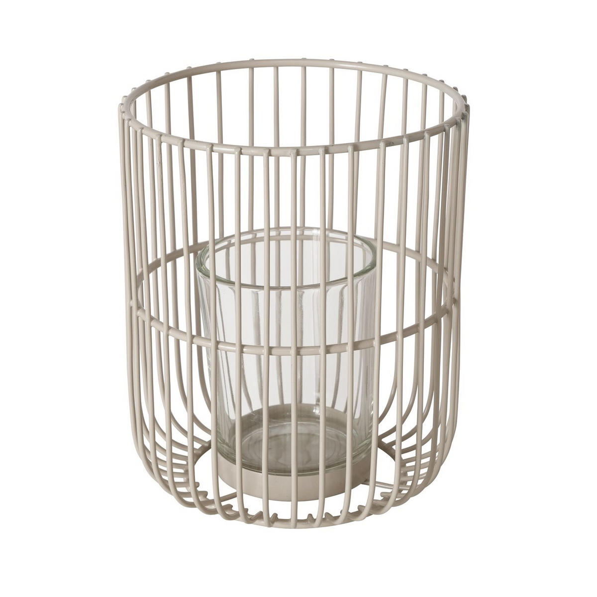 METALLLATERNE 2er-Set Cindy - Beige, Metall (10/12/10cm) - Boltze Home