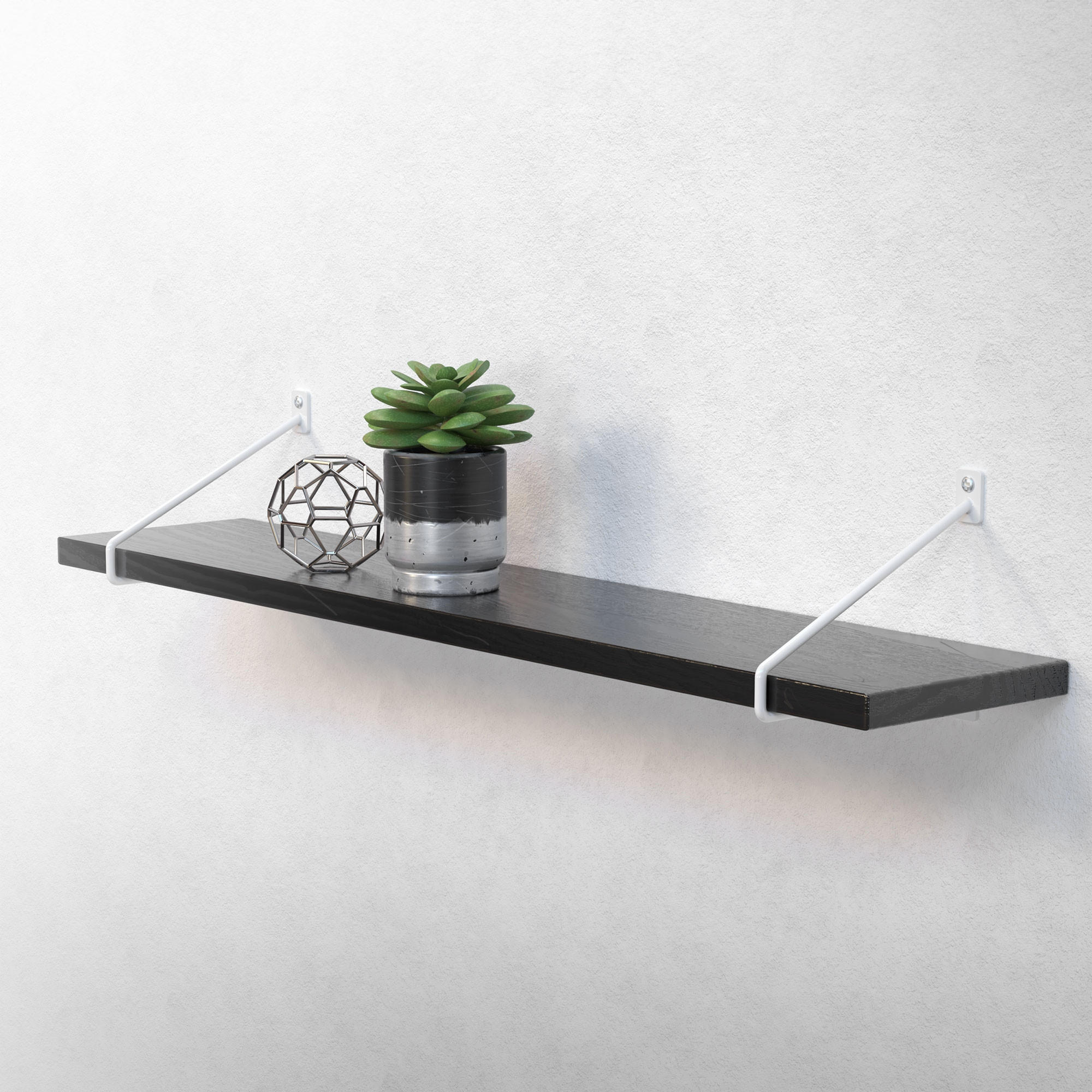 Thumbnail - Ml-Design Regalhalterung, Weiß, Metall, 18x2.3x22 cm, Wohnzimmer, Regale, Wandregale