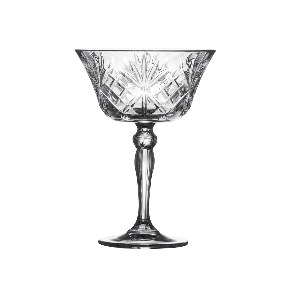 CHAMPAGNERSCHALE Melodia 4er Set, Kristallglas, Transparent, 260 ml - Transparent, Glas (0.26L) - Lyngby Glas