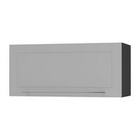 KLAPPHÄNGESCHRANK Kvantum W4B/80-AV Dust Grey Matt / Schwarz Matt 80 / 32,5 / 36cm - Schwarz/Grau, Holz/Holzwerkstoff (80/36/32.5cm) - Feldmann-Wohnen