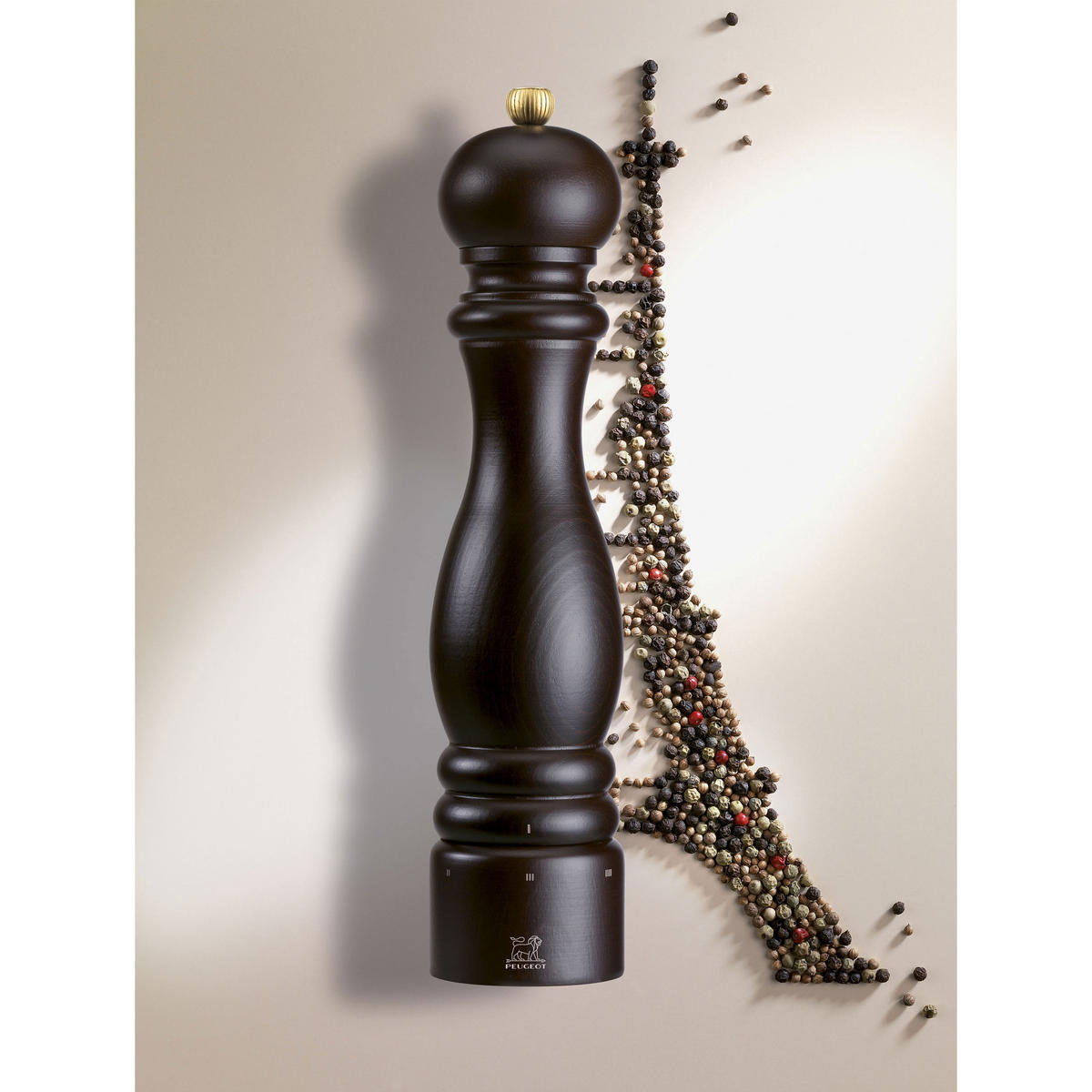 PFEFFERMÜHLE Paris uSelect 30cm Buchenholz Schokolade Stahlmahlwerk - Braun, Holz (6.7/30/6.7cm) - PEUGEOT