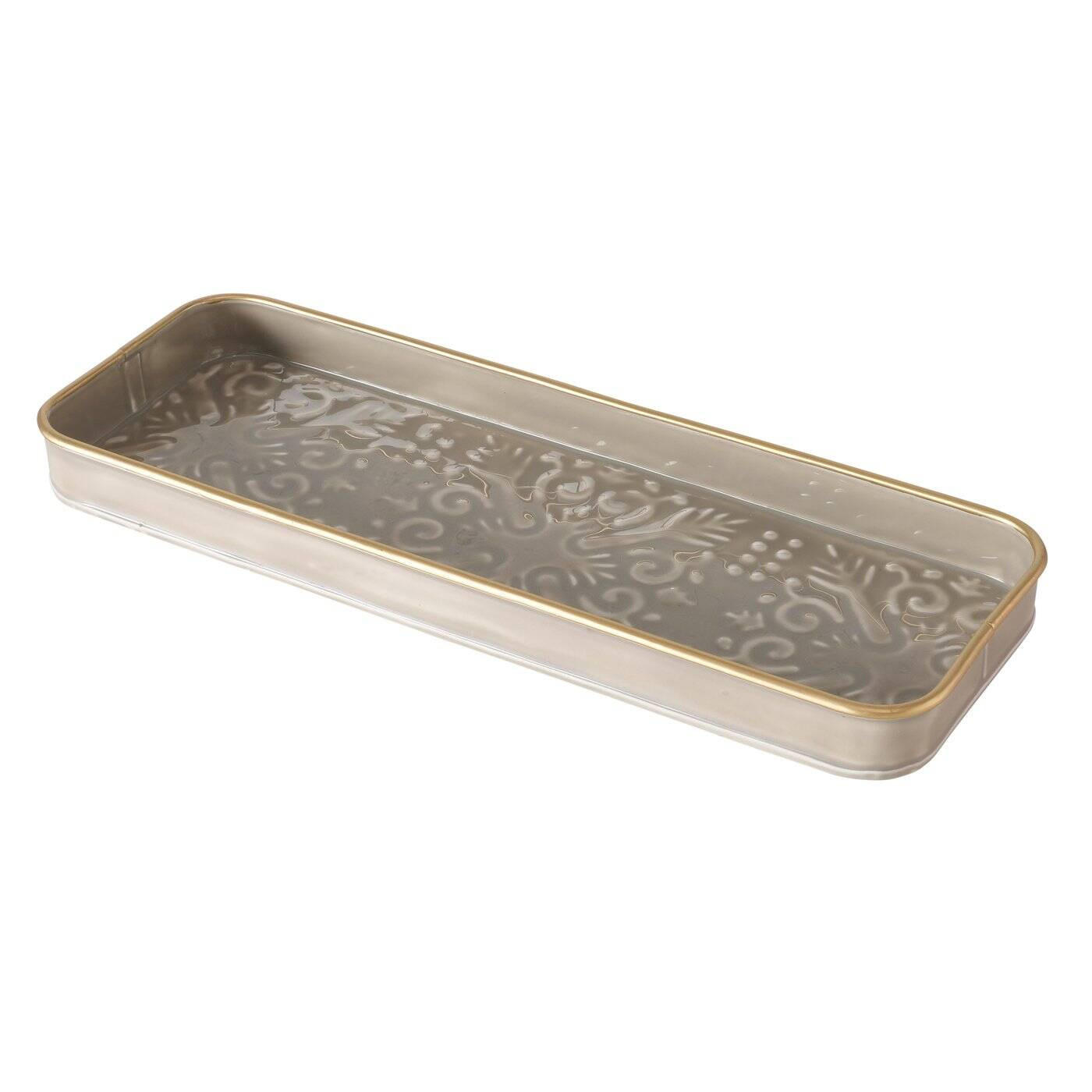 SCHALE Estama 35/13 cm - Taupe, Metall (35/3cm) - Boltze Home