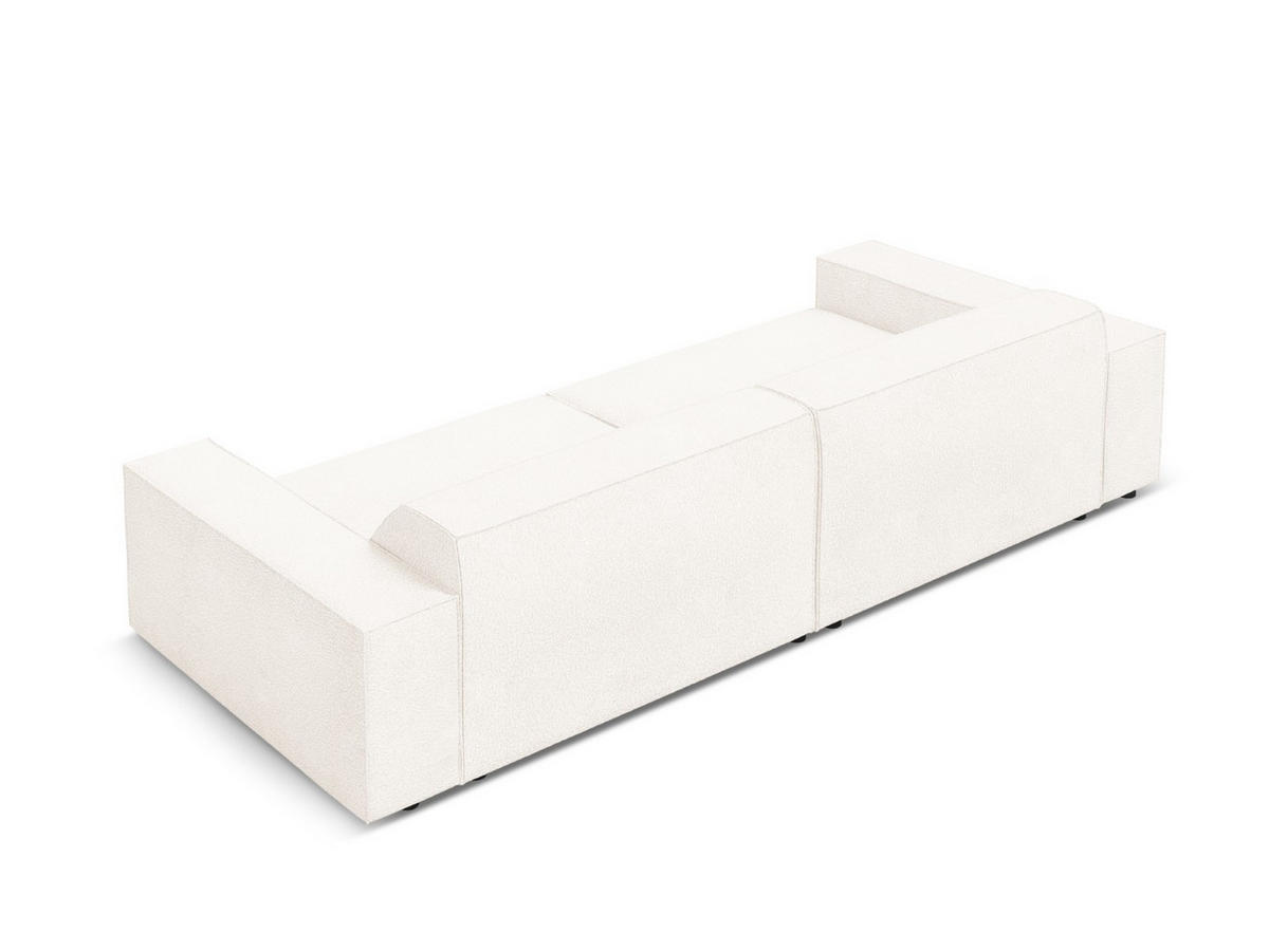 SOFA Jodie aus Boucle beige 3 Sitzplätze - Beige, Textil (102/70/204cm) - Micadoni