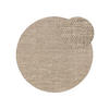 WOLLTEPPICH Rocco Taupe ø 200 cm rund - Taupe, Textil (200/200cm) - benuta Pure