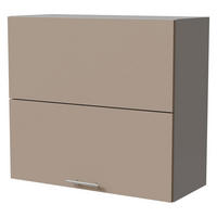 KLAPPHÄNGESCHRANK Brerra W8B/80-AV Grau / RAL 1019 graubeige Matt 80 / 32,5 / 72cm - Graubraun/Grau, Holz/Holzwerkstoff (80/72/32.5cm) - Feldmann-Wohnen