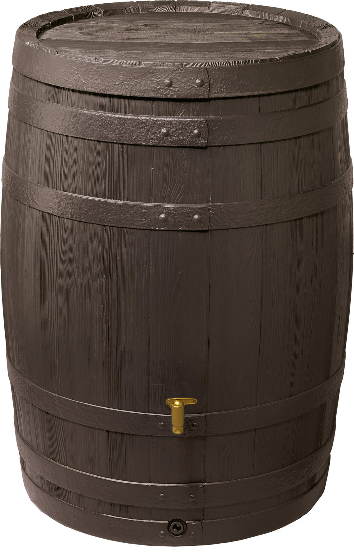 REGENFASS 400 L, dunkelbraun - Braun, Kunststoff (78/105/78cm) - 4rain