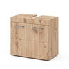 WASCHBECKENUNTERSCHRANK Luna Eiche Wotan 60 x 56 cm - Eiche Wotan, Holzwerkstoff (60/56/34cm) - Vicco