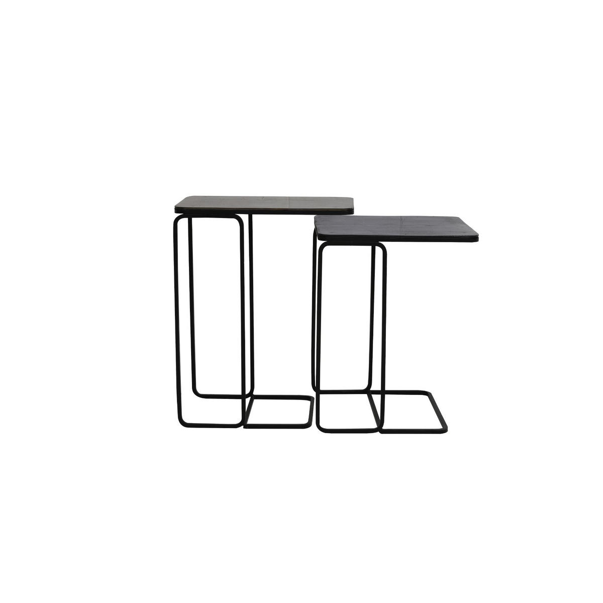 BEISTELLTISCH LAJA, Metall, Bronze - Bronzefarben, Metall (46/31/57cm) - Light & Living