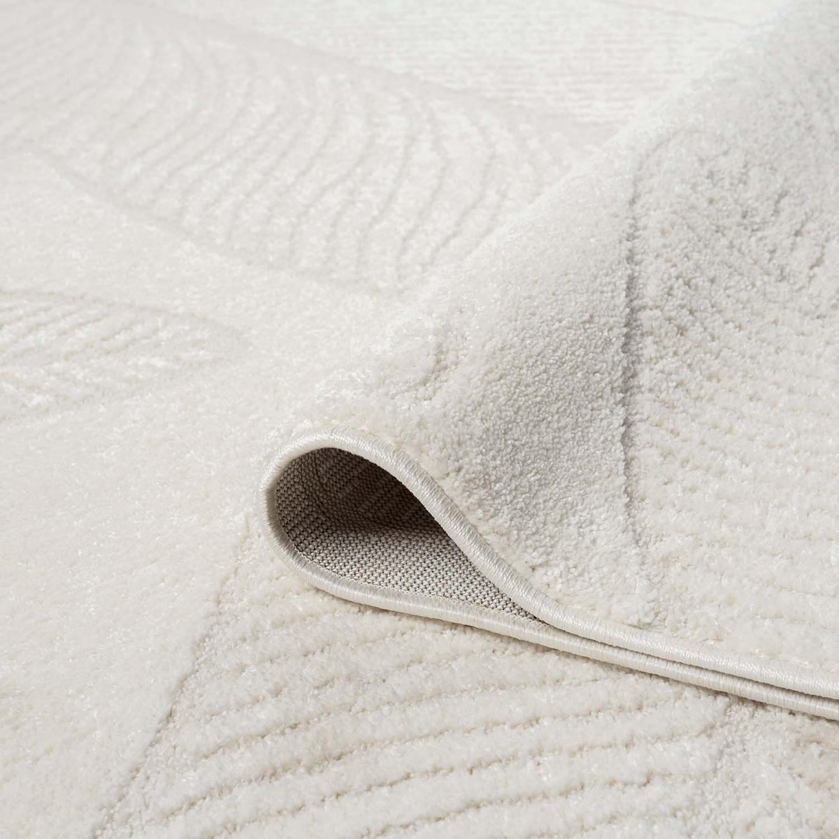 KURZFLOR-TEPPICH Lounge 0629 Creme 160x230 cm - Creme, Textil (160/230cm) - carpet city