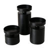 KERZENHALTER Meril 3er-Set Ø 7,5 cm - Schwarz, Metall (7.5/15.5/7.5cm) - Boltze Home