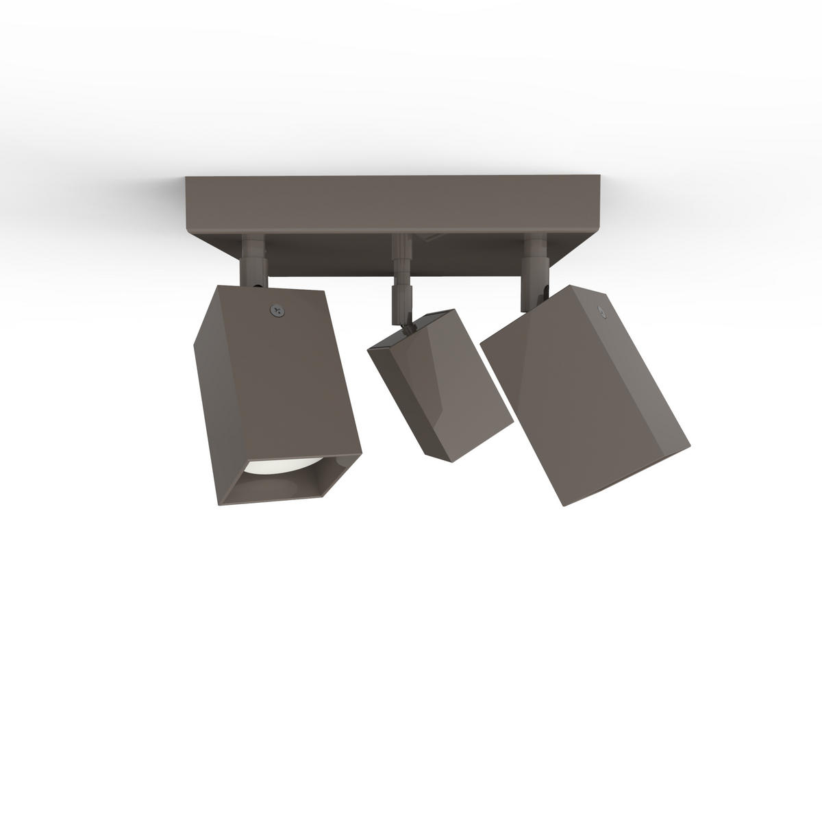 DECKENLEUCHTE - Graubraun, Metall (25/25/18cm) - Lumicom