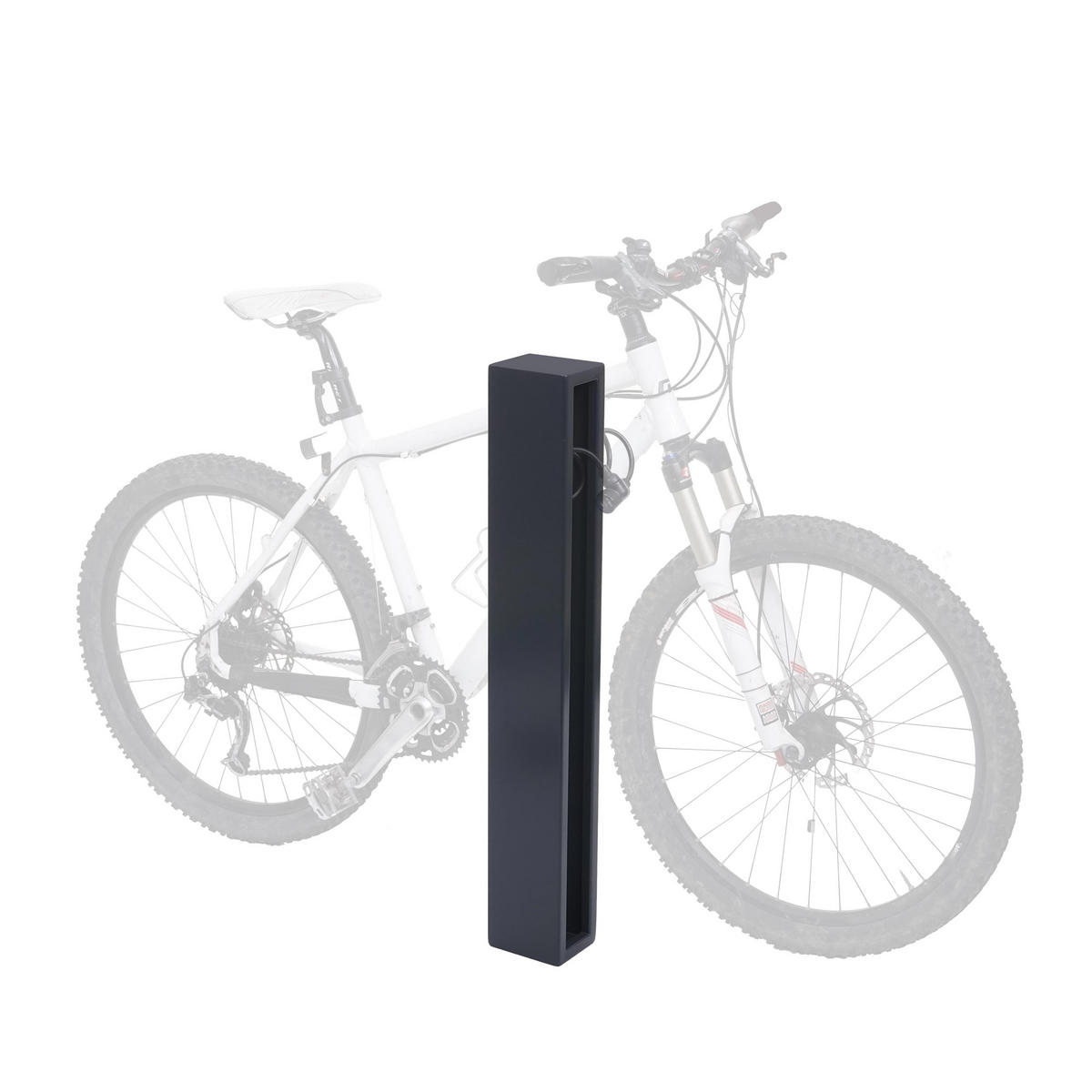 FAHRRADBÜGEL 87x10x13cm verzinkter Stahl Outdoor-pulverbeschichtet Anthrazit - Anthrazit, Metall (10/87/13cm) - PROREGAL