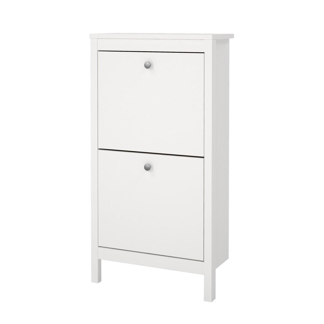 SCHUHSCHRANK, Madrid, Weiß, Holzwerkstoff, 54 x 25 x 103 cm - Weiß, Holzwerkstoff (54/103/25cm) - ebuy24