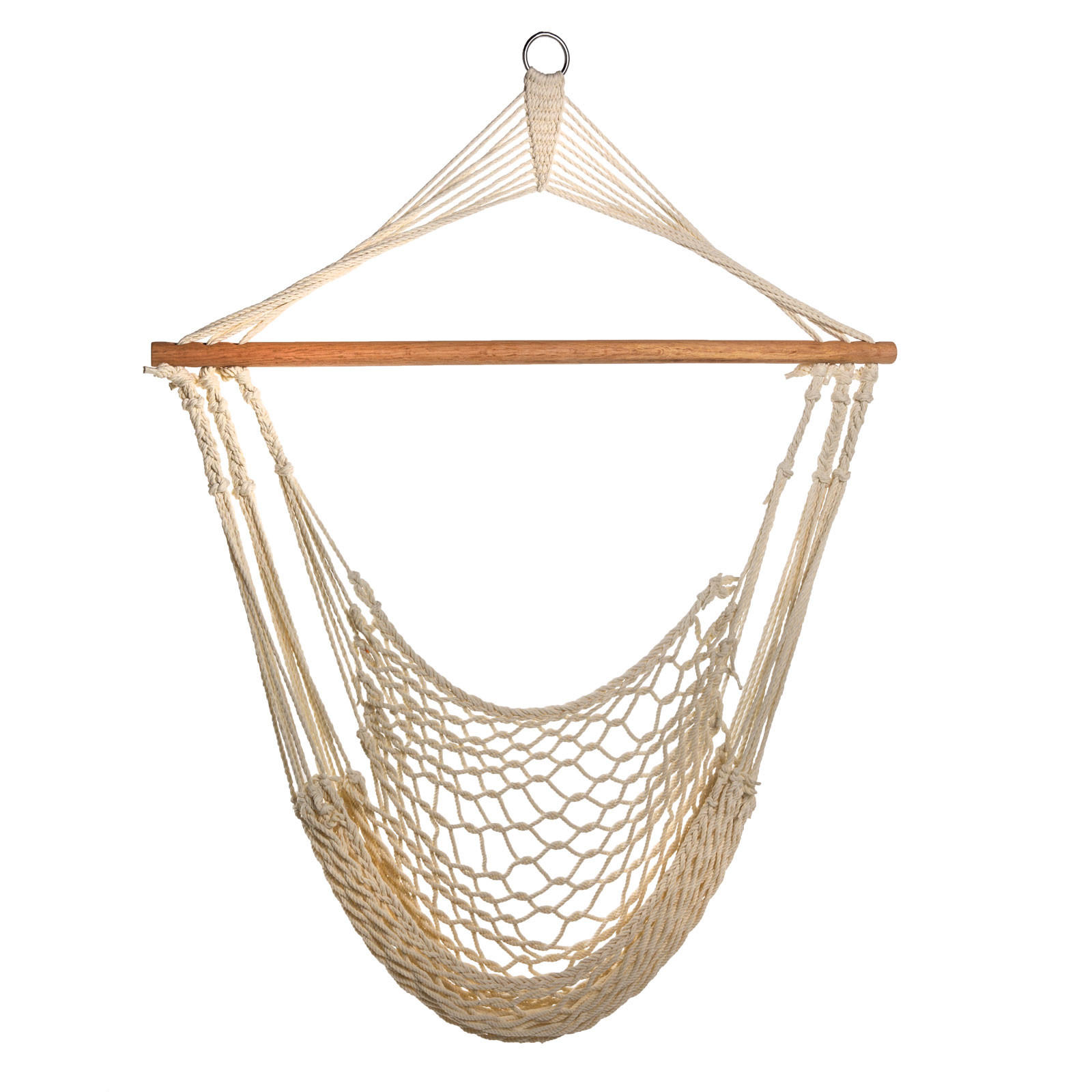 HÄNGESESSEL in Netz-Optik Beige - Beige, Textil (100/130/100cm) - SVITA