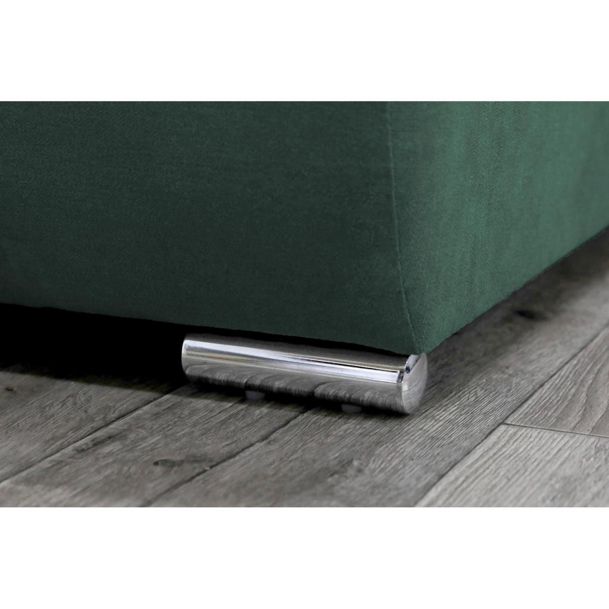 SCHLAFSOFA Draco 3-Sitzer, mit Bettkasten, Dunkelgrün - Dunkelgrün, Textil (240/85/110cm) - Beautysofa