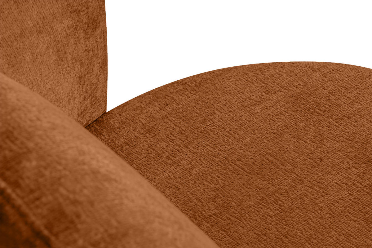 DREHSESSEL RAGGI 360° Drehfunktion mit inklusive dekorativem Kissen, Rot - Rot, Textil (92/75/94cm) - KONSIMO®