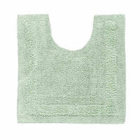 WC-VORLEGER 50/55 cm, 100% Baumwolle, wendbar - Salbeigrün, Textil (50/55cm) - Homescapes