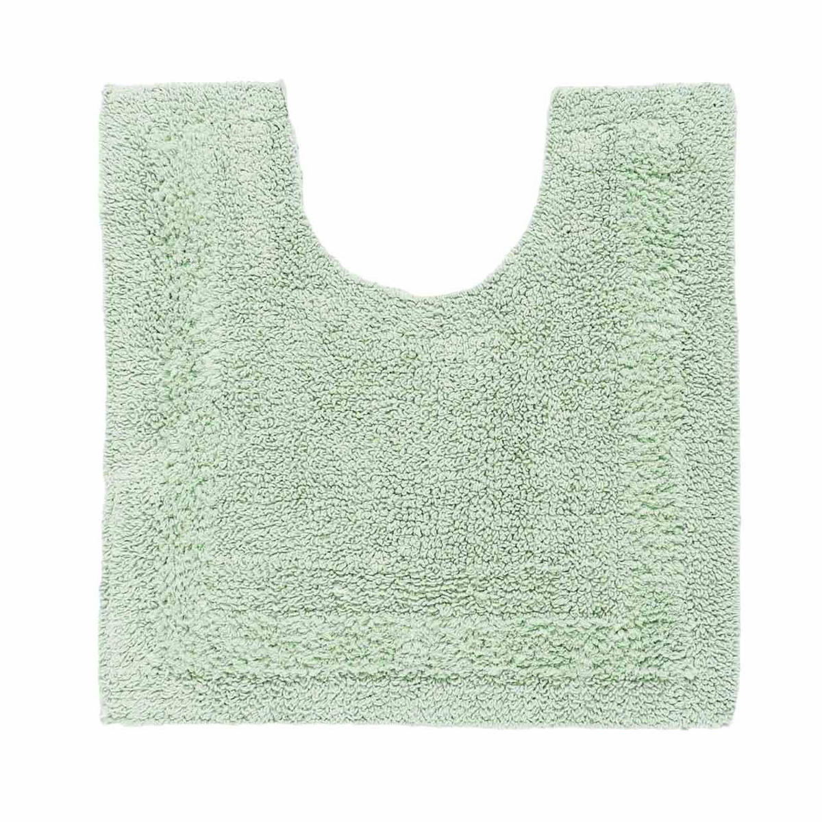 WC-VORLEGER 50/55 cm, 100% Baumwolle, wendbar - Salbeigrün, Textil (50/55cm) - Homescapes